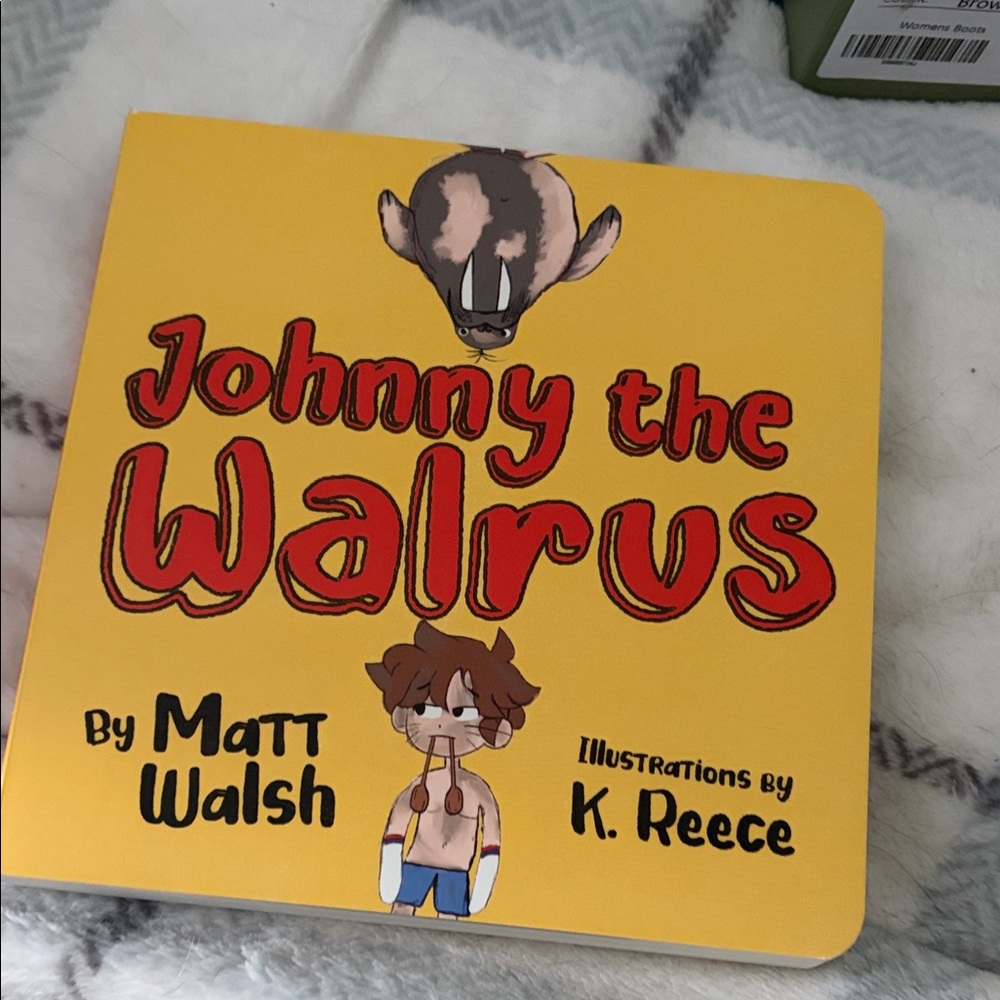 Johnny the Walrus Yellow Children's Board Book